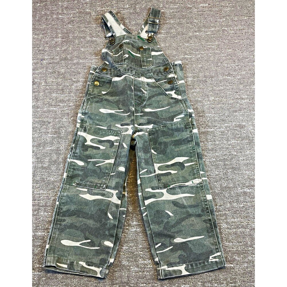 John Deere Kids Camo Bib Overalls 4T 100% Cotton camouflage pants hunting boys